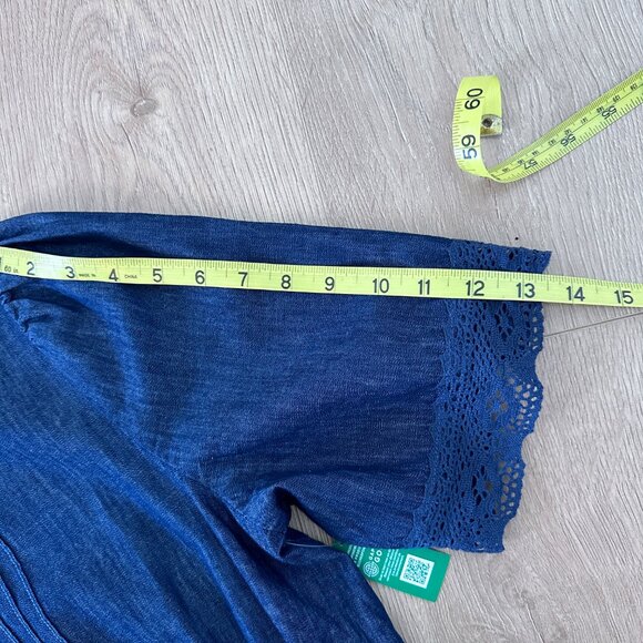 NWT Denim Maxi Dress sz L (T) - Denim Blue - Picture 11 of 16